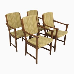 Scandinavian Oak Chairs, Sweden, 1950s, Set of 4