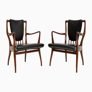 Carver Armchairs attributed to Andrew Milne, 1950s, Set of 2
