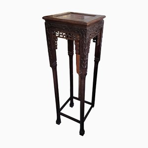 Tall Chinese Table with Marble Top