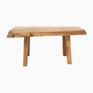 Scandinavian Coffee Table in Elm, Sweden, 1970s