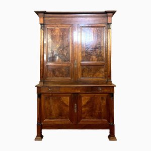 Empire Period Walnut and Burl Double Sideboard