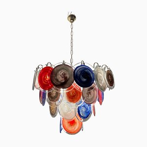 Large Space Age Murano Disc Chandelier, 1970s