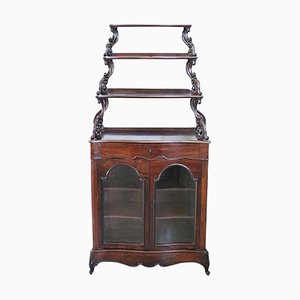 Early 19th Century Vitrine with Etagere
