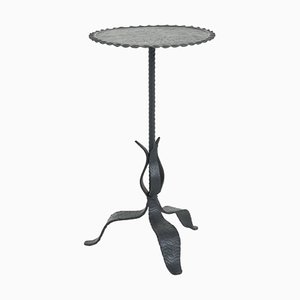 Naturalistic Martini Table in Black Wrought Iron, 1950s