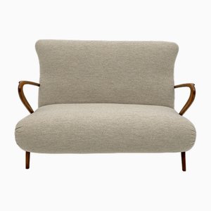 Modernes italienisches Mid-Century Bouclè Sofa von Guglielmo Ulrich, 1950er