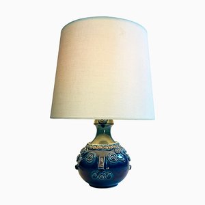 Blaue Studio Line Tischlampe aus Keramik von Bjørn Wiinblad für Rosenthal, 1960er