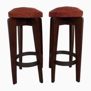 Art Deco Bar Stools, 1930s, Set of 2