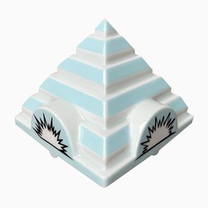 Postmodern Limited Edition Philip Morris Porcelain Stacking Ashtray Pyramide Tip Lid by Frank Stella for Rosenthal, 2000s