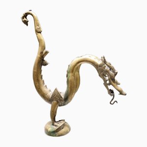 Vintage Bronze Sculpture of a Dragon, 1960s
