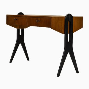 Desk in Teak in the style of Angelo Mangiarotti and Bruno Morassutti, Italy 1950s