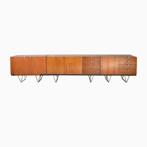English Teak Stag S Range Sideboards with Hairpin Legs by John and Sylvia Reid, 1963, Set of 3