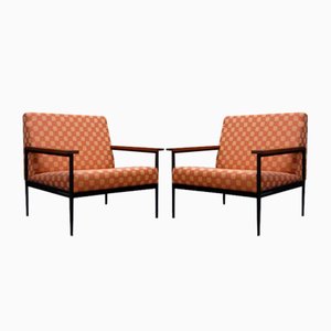 Minimalist Armchairs by Rolf Grunow for Walter Knoll, 1960s, Set of 2
