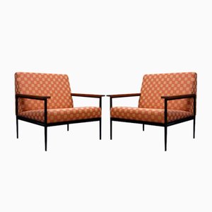 Set of Minimalist Armchairs by Rolf Grunow for Walter Knoll, 1960s