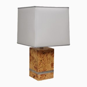 Maple Wood Table Lamp by Tommaso Barbi, 1980s
