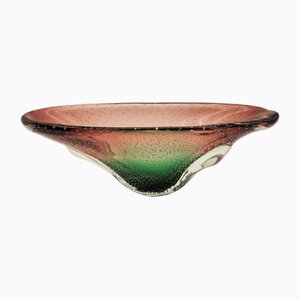 Italienische Mid-Century Schale aus Muranoglas, 1950er