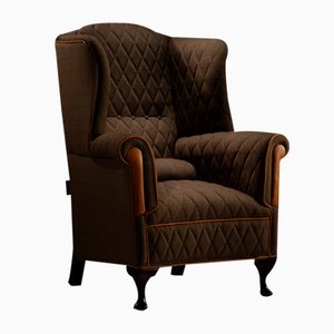 Antique Regency Porters Wing Chair, England, 1790s