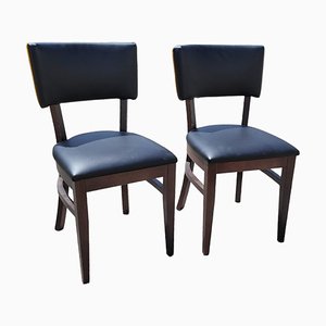 Amerikanische Vintage Stühle aus Skai, 2er Set