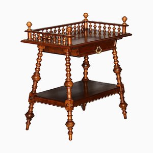 Antique Side Table in Walnut, 1880