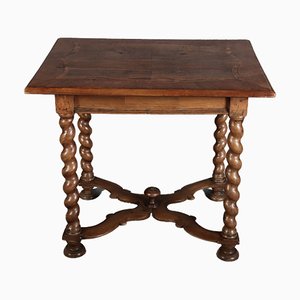 Small Antique Baroque Side Table in Walnut, 1800