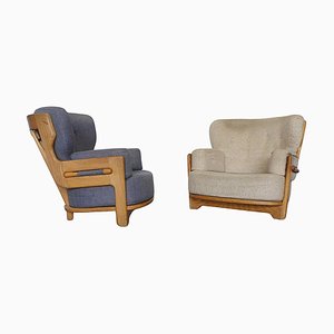 Model Denis Lounge Chairs by Guillerme Et Chambron for Votre Maison, 1970s, Set of 2