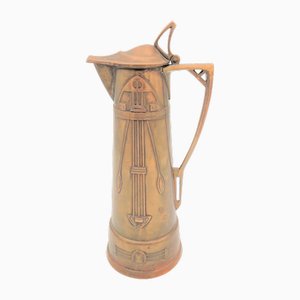Art Nouveau Copper Can by Carl Deffner Esslingen. 1900s