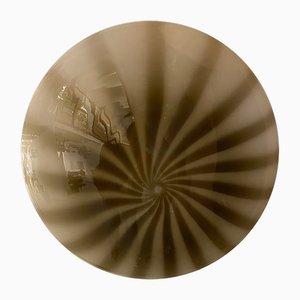 Brown Reeds on White Murano Glass Wall Sconce by Simoeng