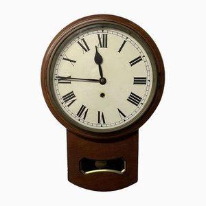 Victorian Drop Dial Clock in Mahogany