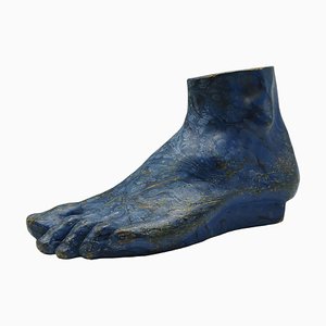 Florentine Art Scagliola Foot Sculpture, Italy, 1950s