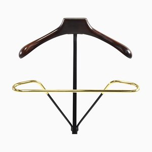 Italian Folding Valet Stand in Brass, 1950s