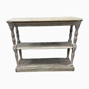 Tiered Bleached Oak Book Shelf, 19th Century