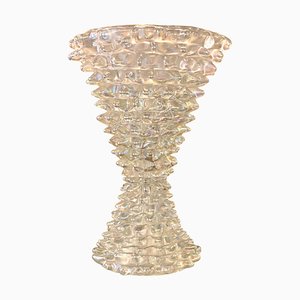 Large Murano Glass Iridescent Rostrato Table Lamp, 1980