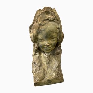 Jeune Fille au Cerisier, 1900s, Bronze