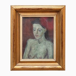 Pär Lindblad, Nudo, XX secolo, Dipinto ad olio, Incorniciato