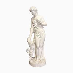 Grande Statue Fidelity en Plâtre, Angleterre, 1850s