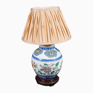 Chinesische Vintage Art Deco Tischlampe aus Keramik, Mitte des 20. Jahrhunderts