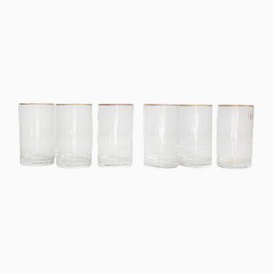 Mohito Cocktail Drinking Glasses in Murano Glass by Carlo Moretti, Set of 6
