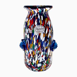 Vase en Verre de Murano attribué à Fratelli Toso, Italie, 1960