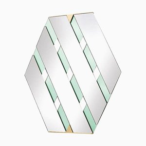 Salbeigrüner Tresse Spiegel von Mason Editions
