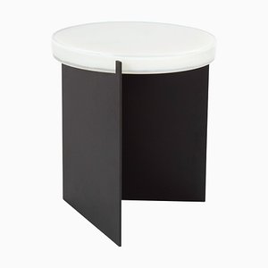 Table d'Appoint Alwa One Blanche Noire par Pulpo