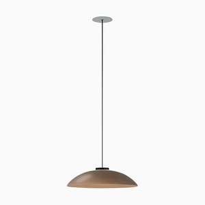 Small Brown Headhat Plate Pendant Lamp by Santa & Cole