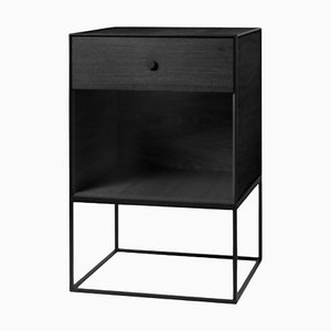 49 Black Ash Frame Sideboard with 1 Drawer by Lassen