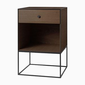 49 Smoked Oak Frame Sideboard with 1 Drawer by Lassen
