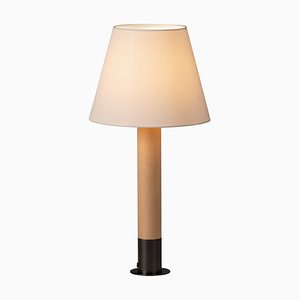 Bronze and White Básica M1 Table Lamp by Santiago Roqueta for Santa & Cole