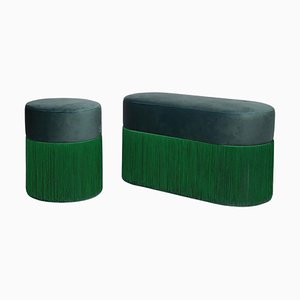 Poufs Pill L and S par Houtique, Set de 2