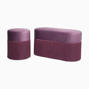 Poufs Pill L and S by Houtique, Set of 2