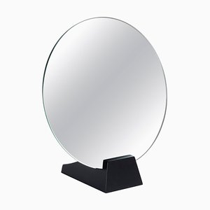 Specchio Lalou in betulla laccato nero di Jacques Emile Rulhmann