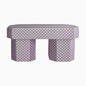 Panca Viva Checkerboard verde e viola di Houtique