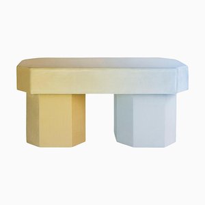 Viva Gradient Yellow and Blue Bench by Houtique