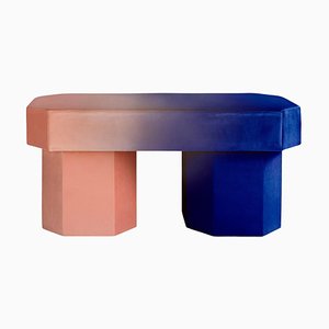 Viva Gradient Peach and Navy Bench by Houtique