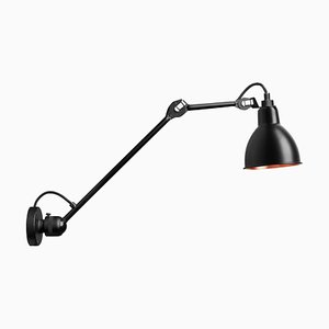 Lampe Gras N° 304 L40 Wandlampe in Schwarz & Kupfer von Bernard-Albin Gras